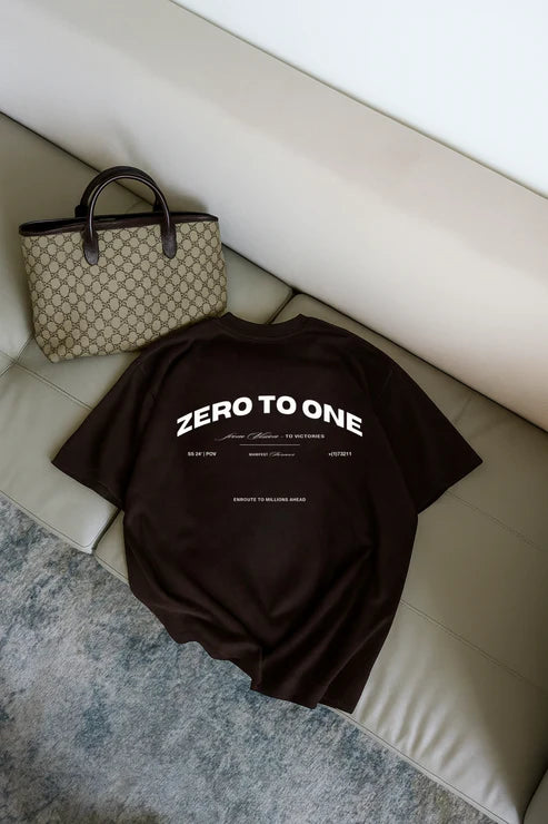POV Coffee Brown Oversized T-Shirt
