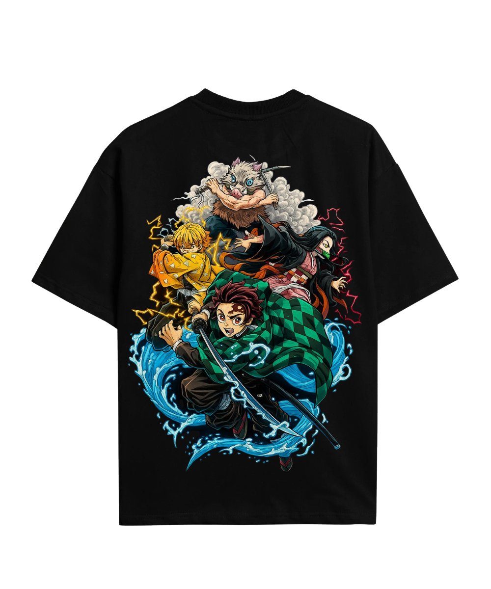 Demon Slayer Heroes Premium Oversized T-Shirt